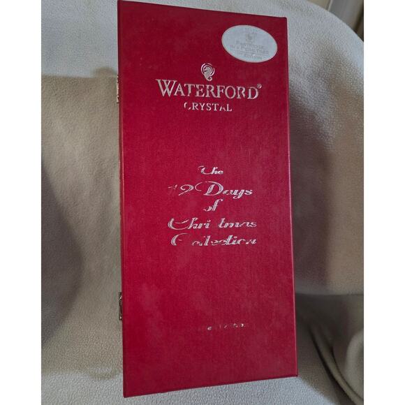 New 1st Ed Waterford Crystal 12 Days of Christmas Partridge Champagne Flute - Picture 4 of 11